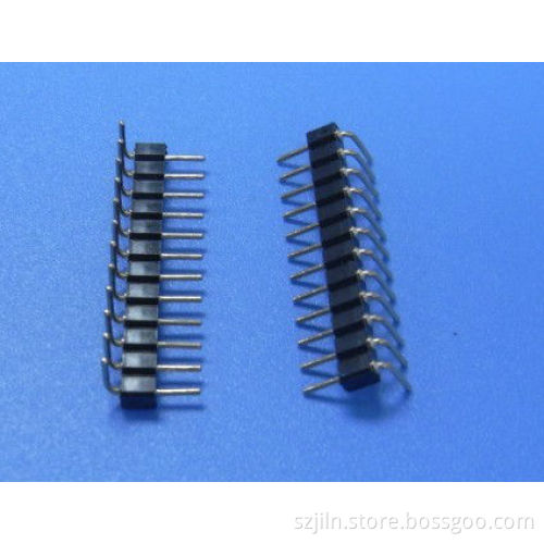 2.54mm/2.0mm/ 1.27mm sip socket connector with right ange PPS insulator
